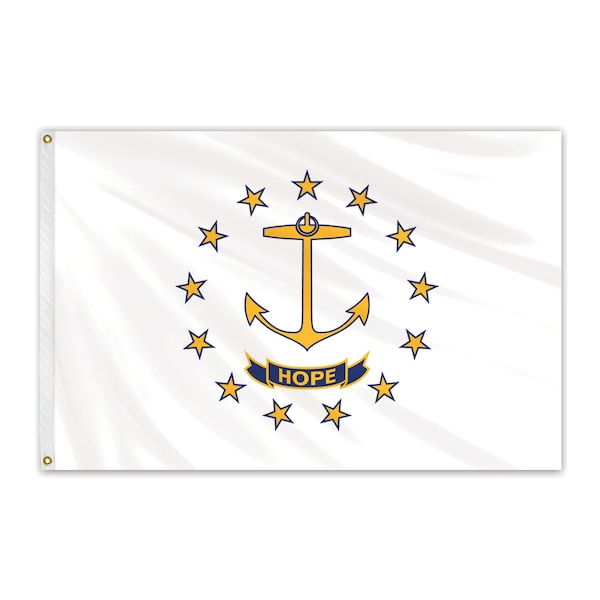 Global Flags Unlimited Rhode Island Outdoor Poly Max Flag 4'x6' 200955 - main